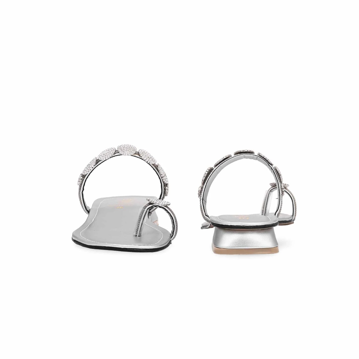 Silver Fancy Chappal BM0728