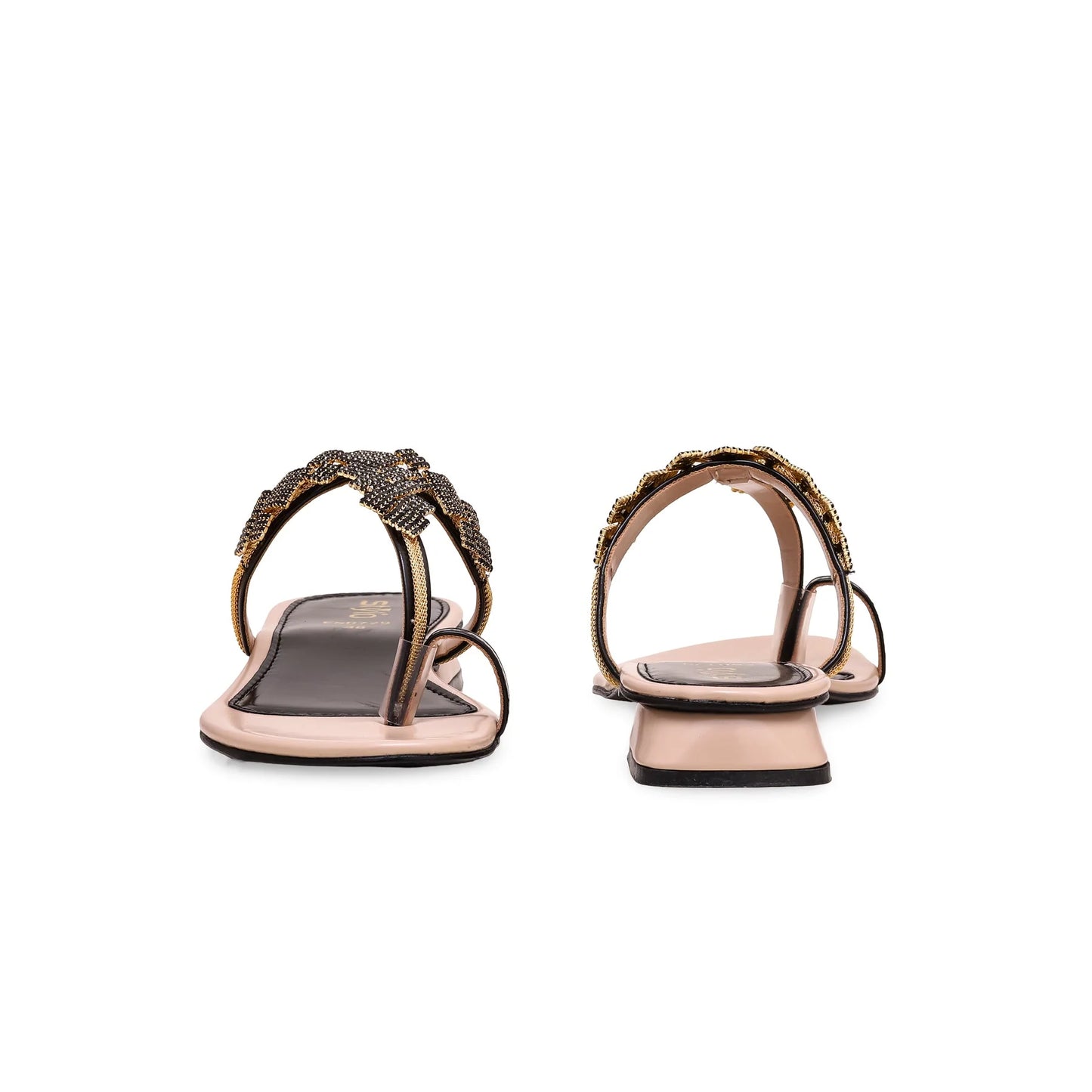 Black Fancy Chappal BM0729