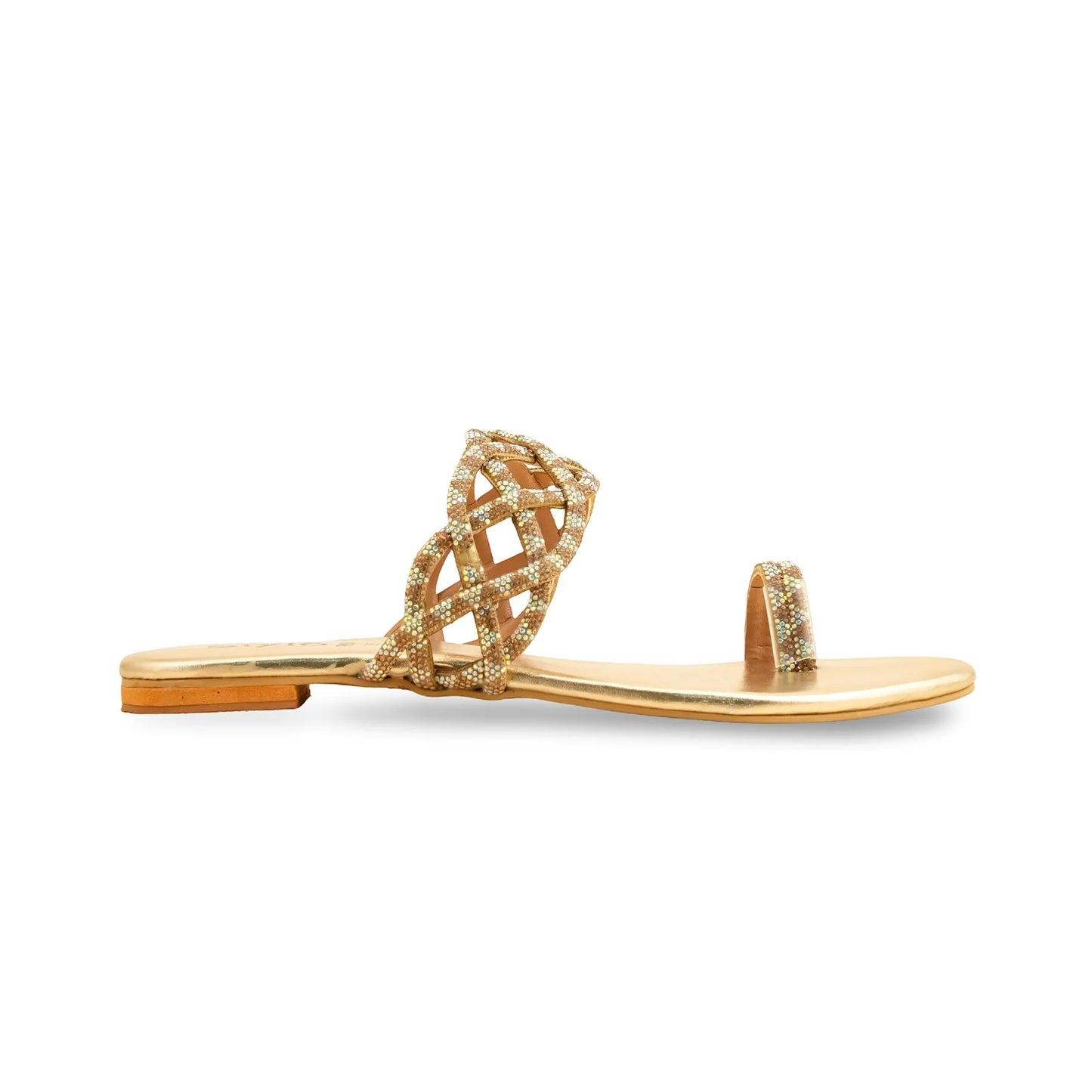 Golden Fancy Chappal For BM0804
