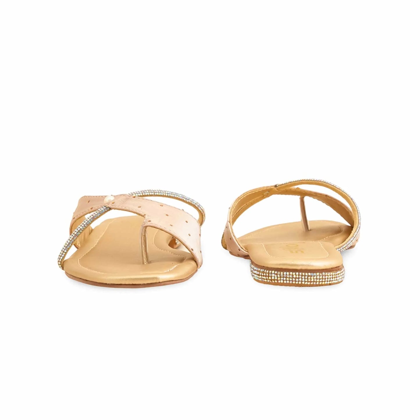 Golden Formal Chappal For Ladies BM0559