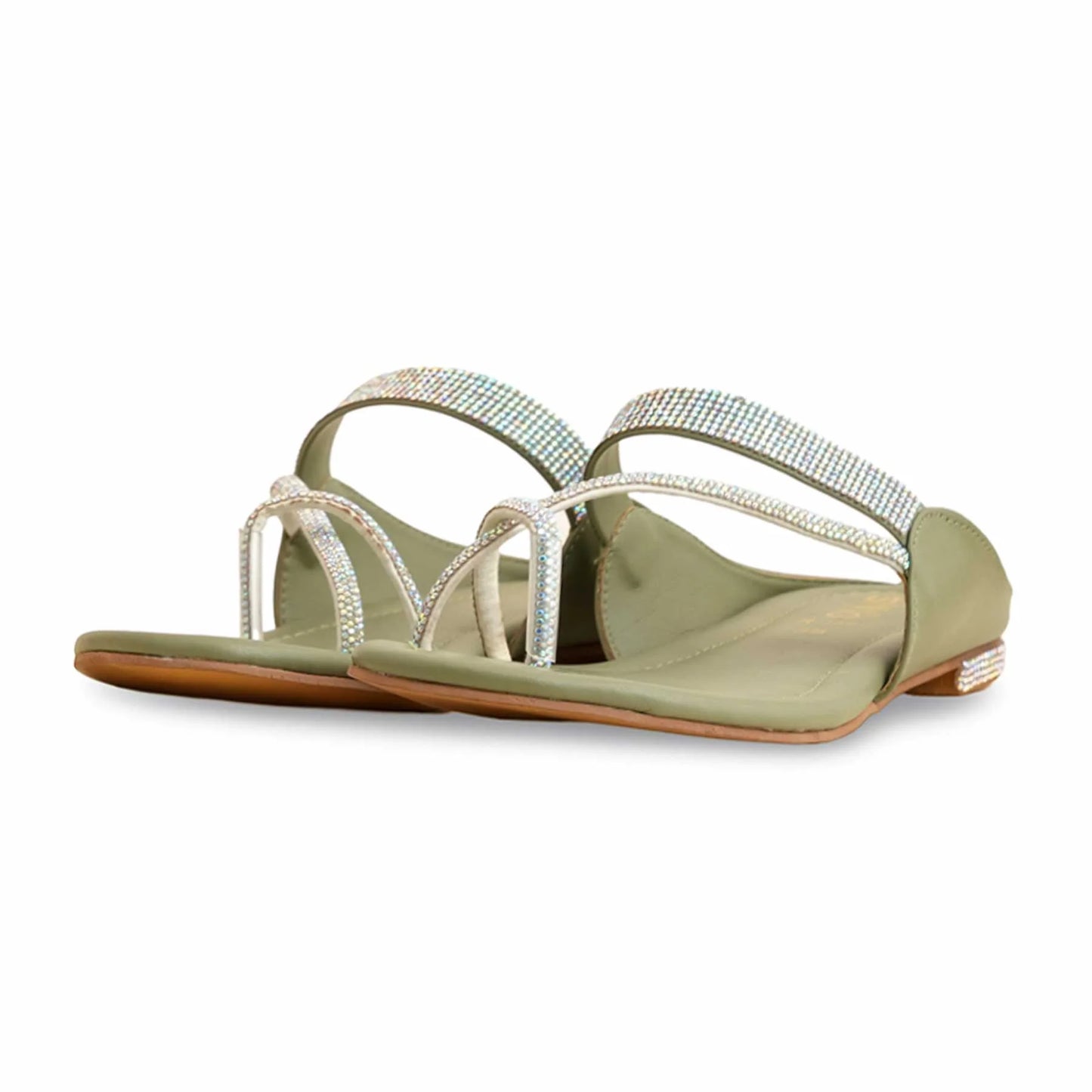 Olive Formal Chappal For Women BM0560