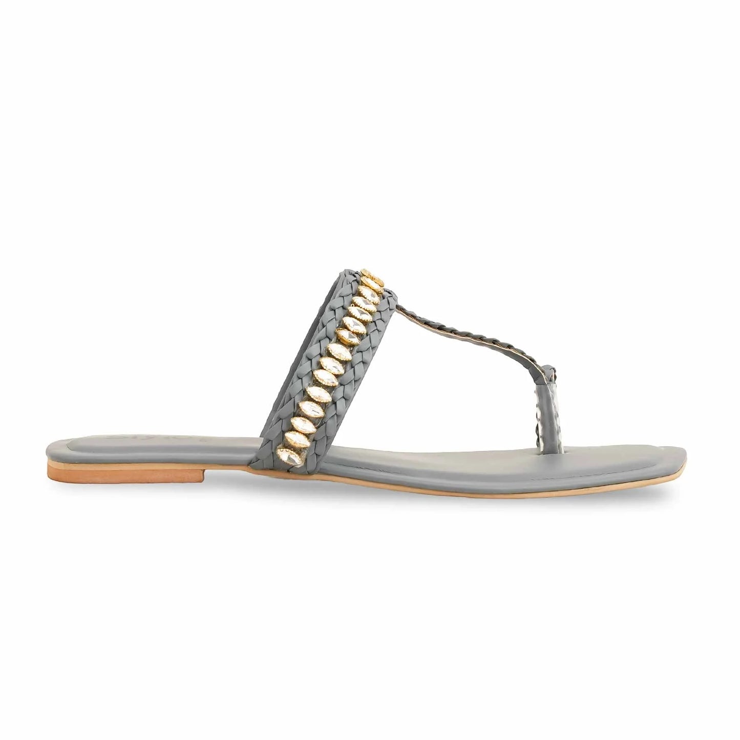 Grey Formal Chappal For Ladies BM0563