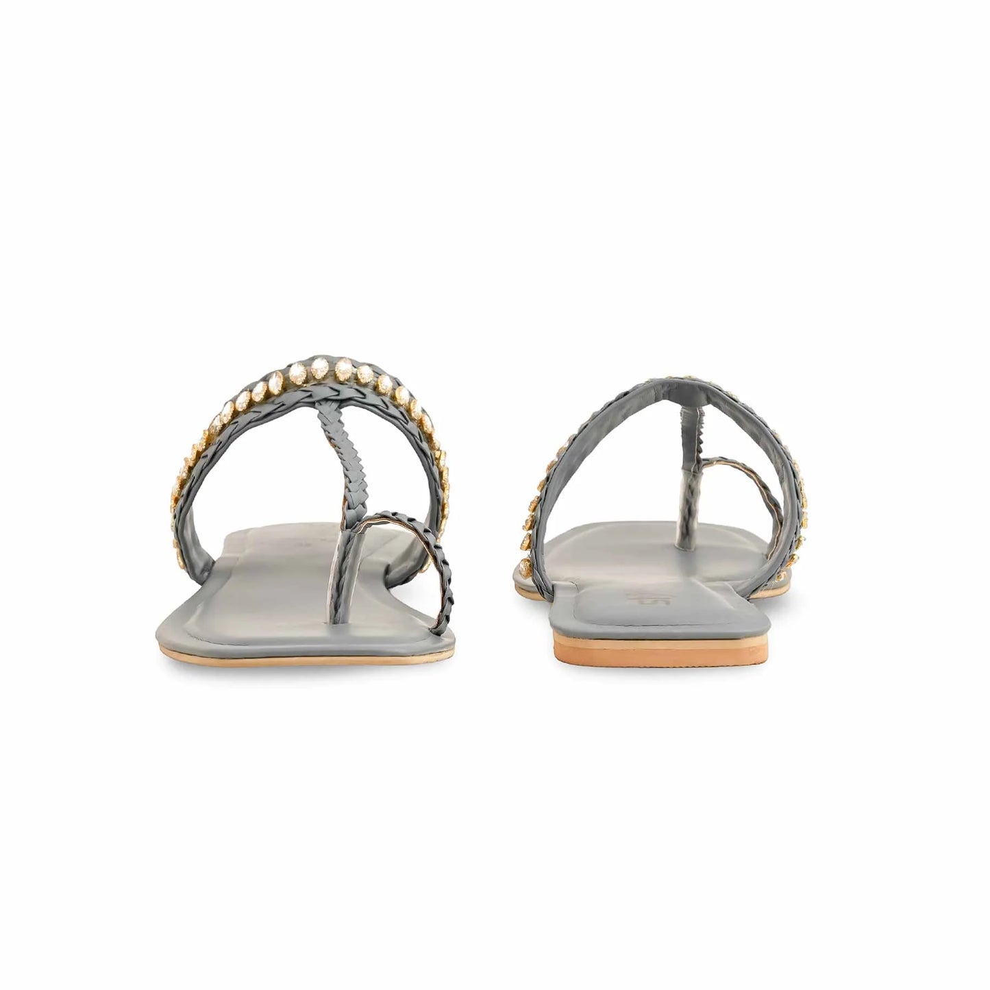 Grey Formal Chappal For Ladies BM0563