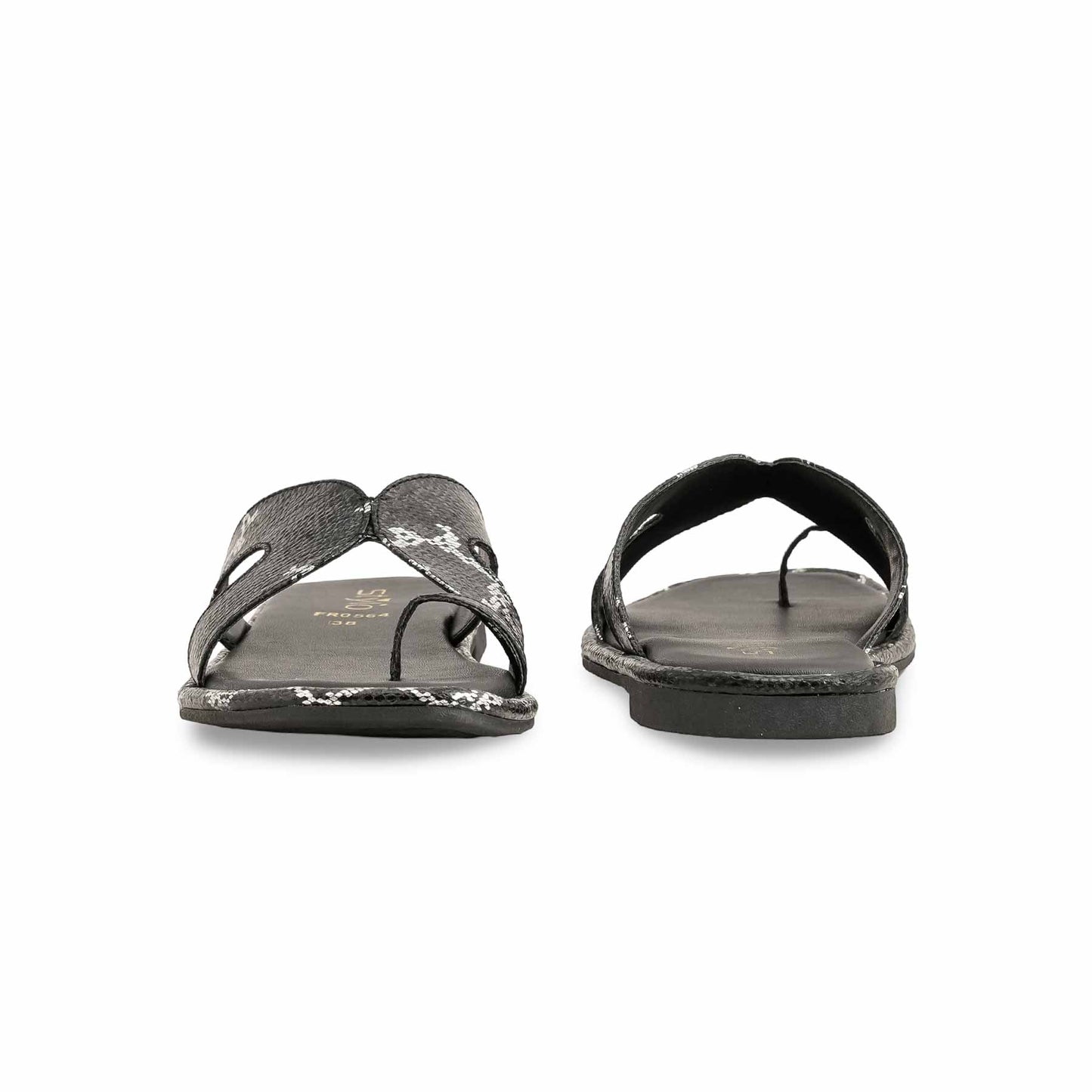 Black Formal Chappal For Ladies BM0564