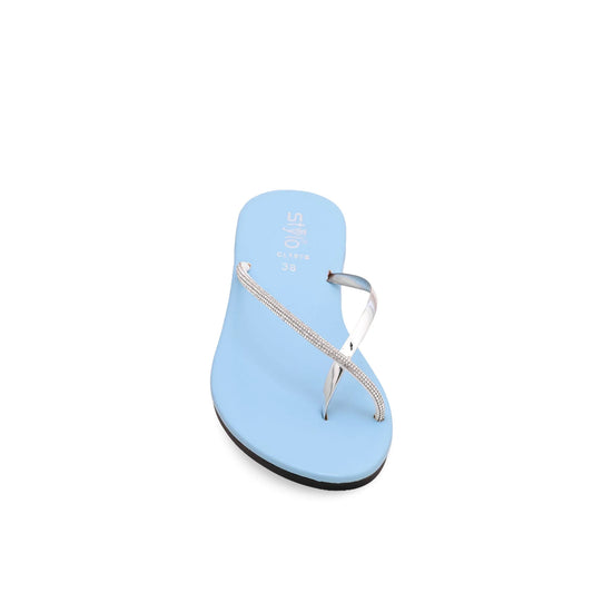 Aqua Green Casual Chappal For Ladies BM1679