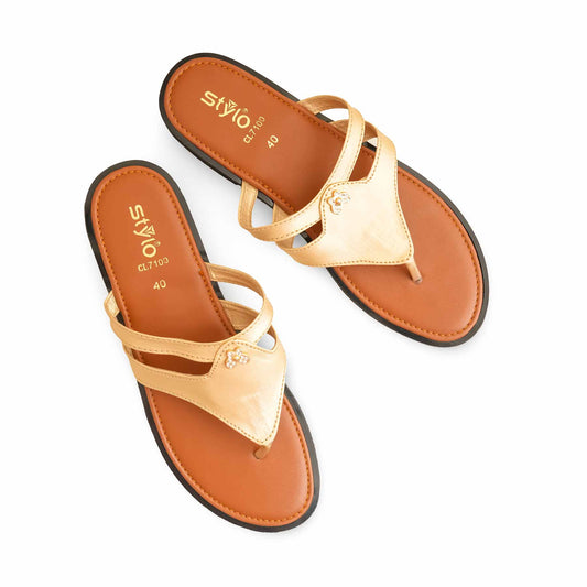 Fawn Casual Chappal For Ladies BM1700