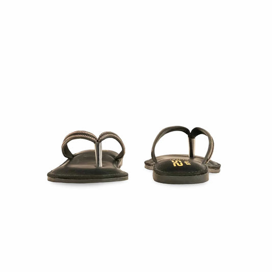 Black Casual Chappal For Ladies BM1757
