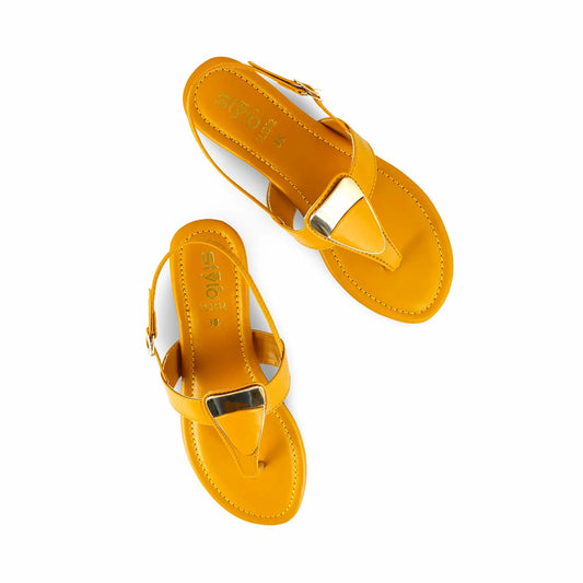 Mustard Casual Chappal For Ladies BM1882