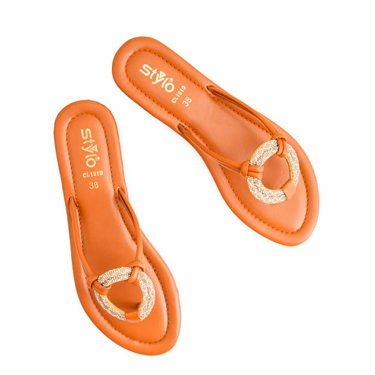 Mustard Casual Chappal For Ladies BM1919