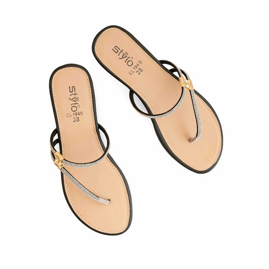 Black Casual Chappal BM1940