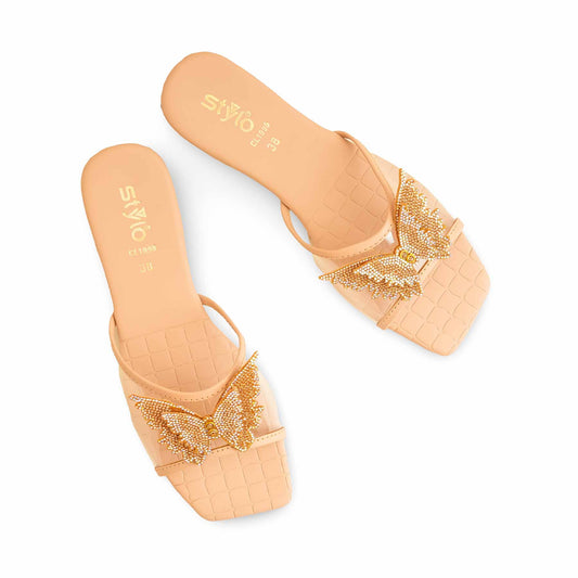 Pink Casual Chappal For Ladies BM1998