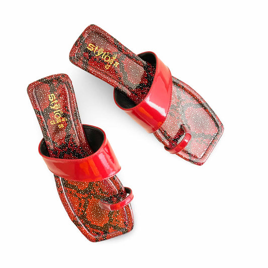 Maroon Casual Chappal For Ladies BM2048