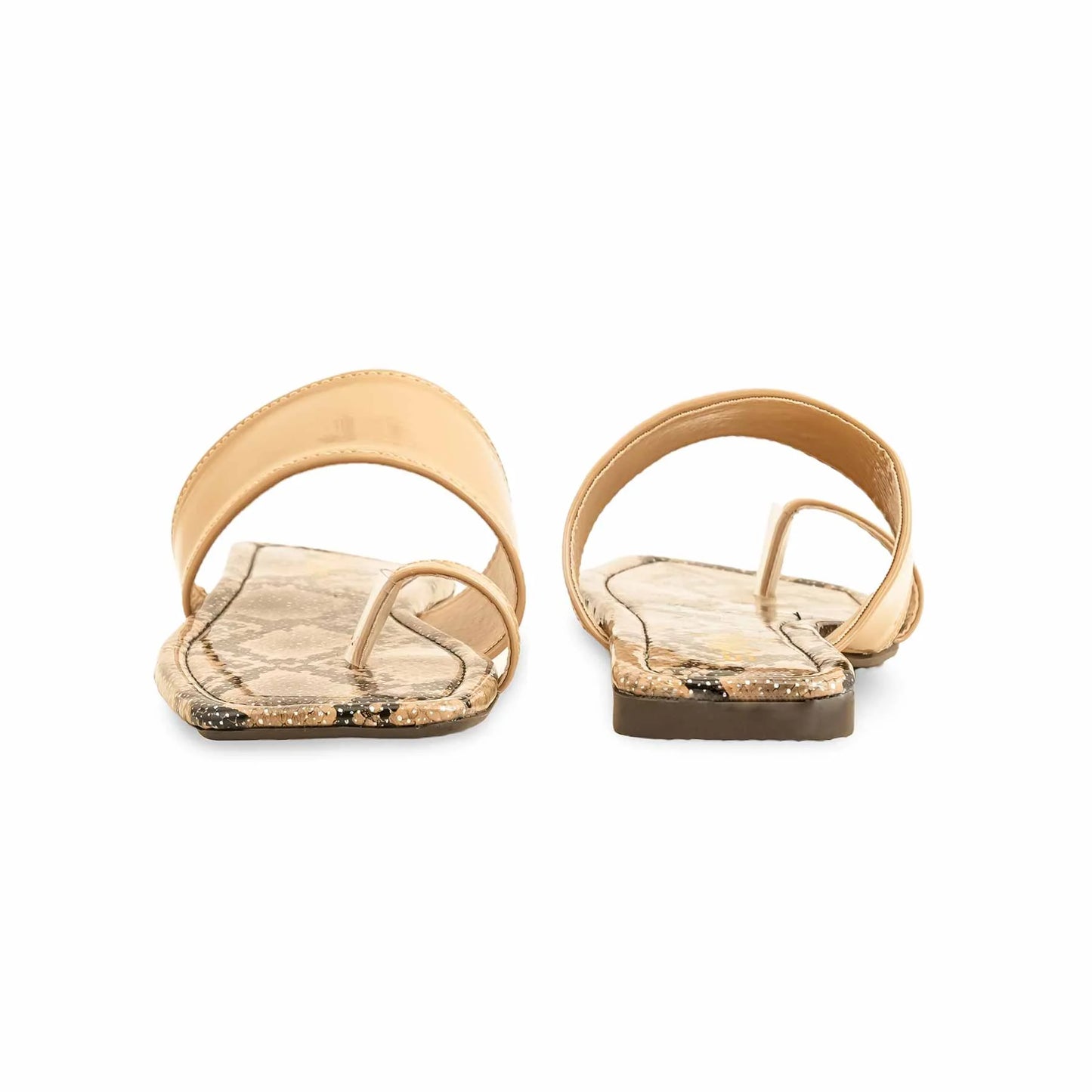 Beige Casual Chappal For Ladies BM2048