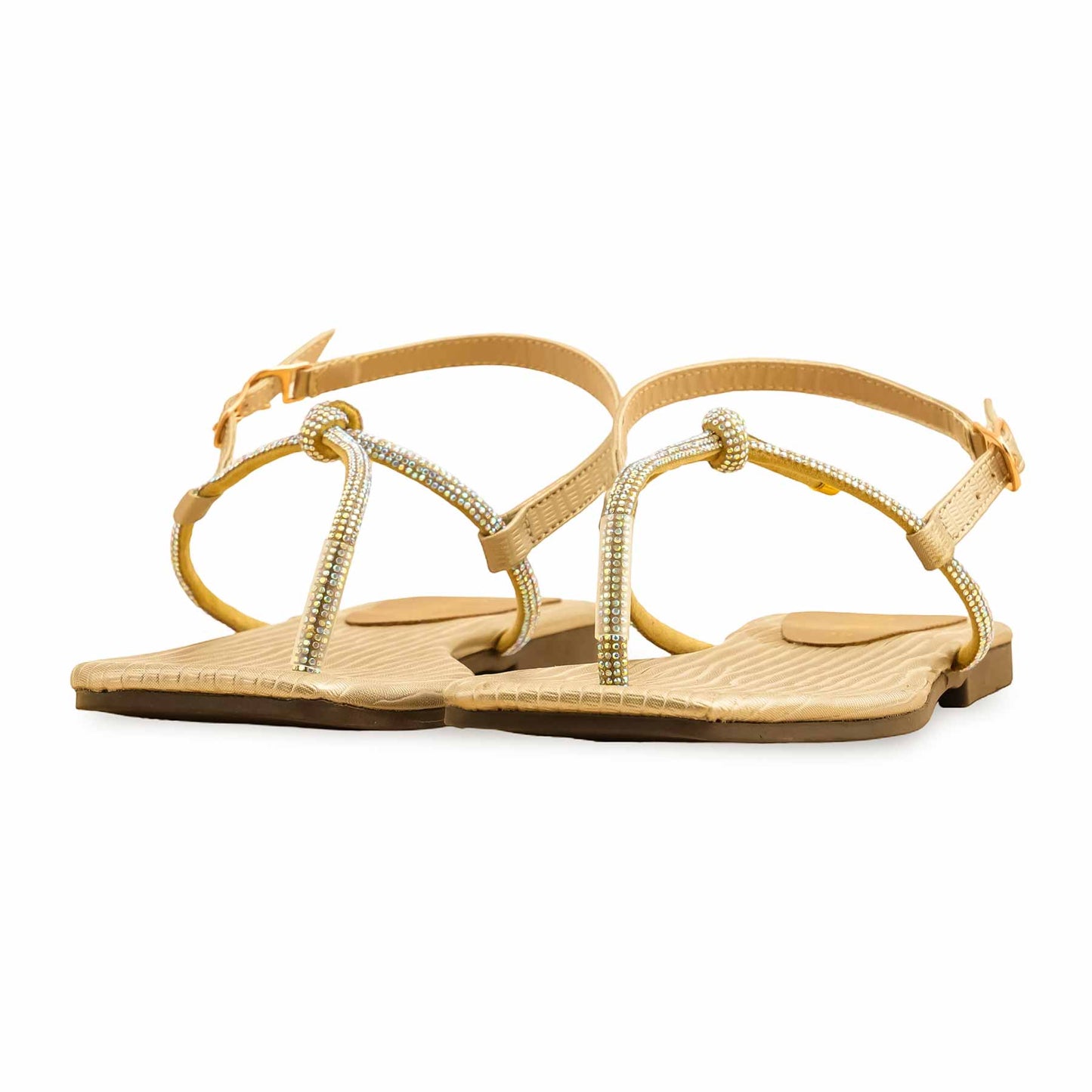 Golden Casual Chappal For Ladies BM2084