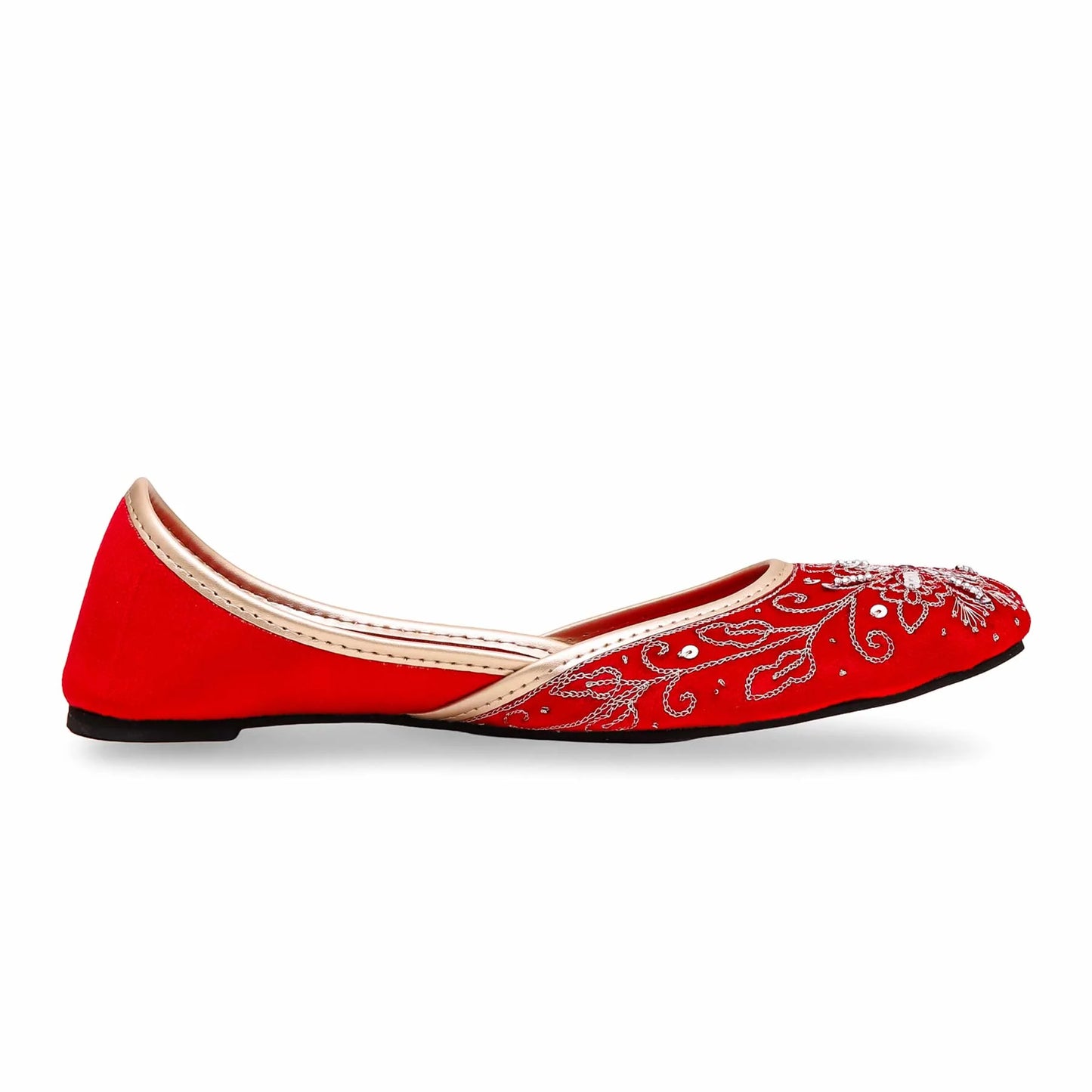 Red Fancy Khussa For Ladies BM8450
