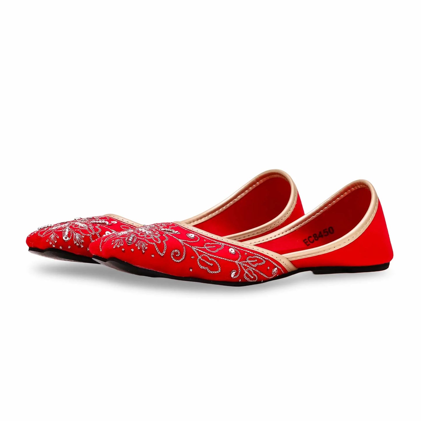 Red Fancy Khussa For Ladies BM8450