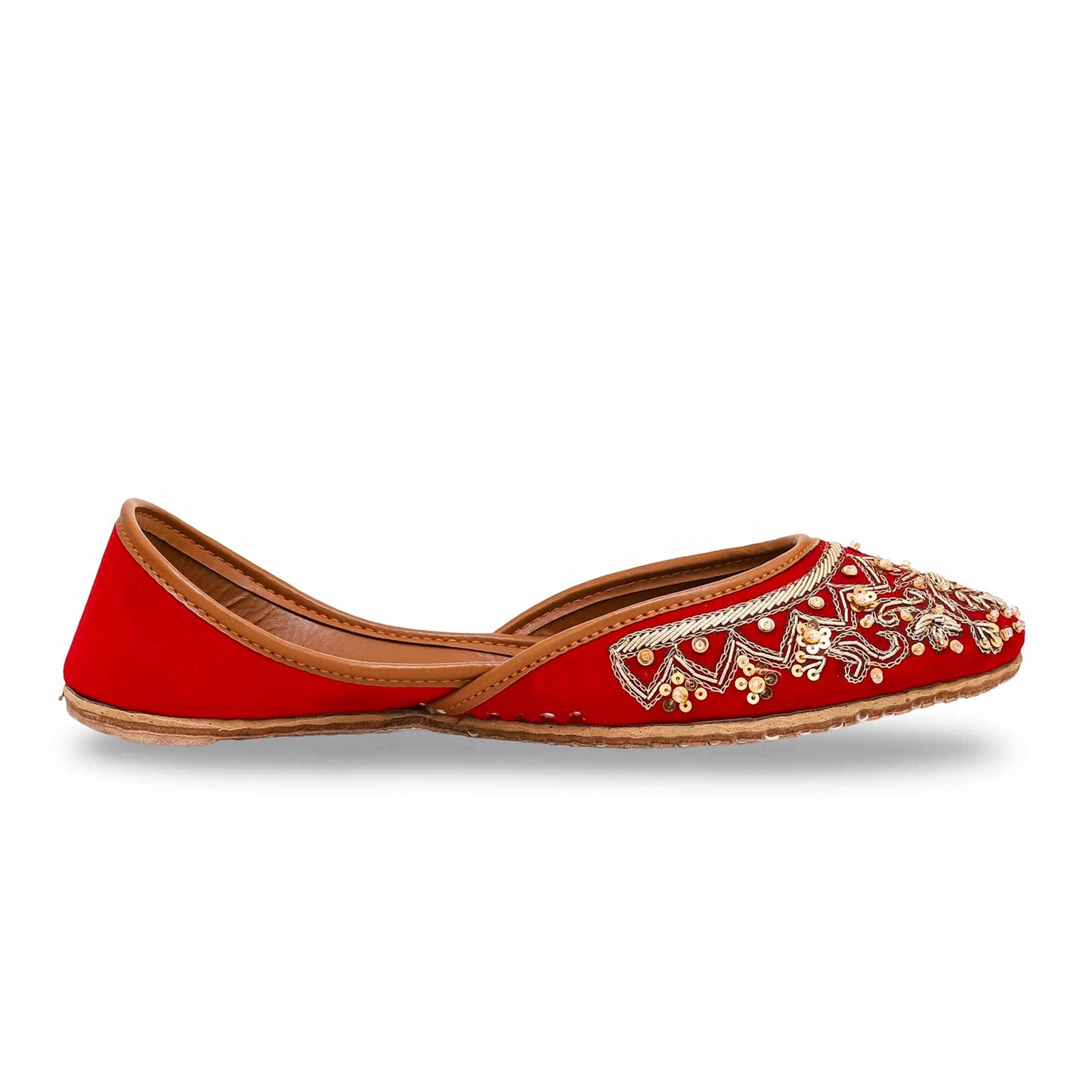 Red Fancy Khussa For Ladies BM8465