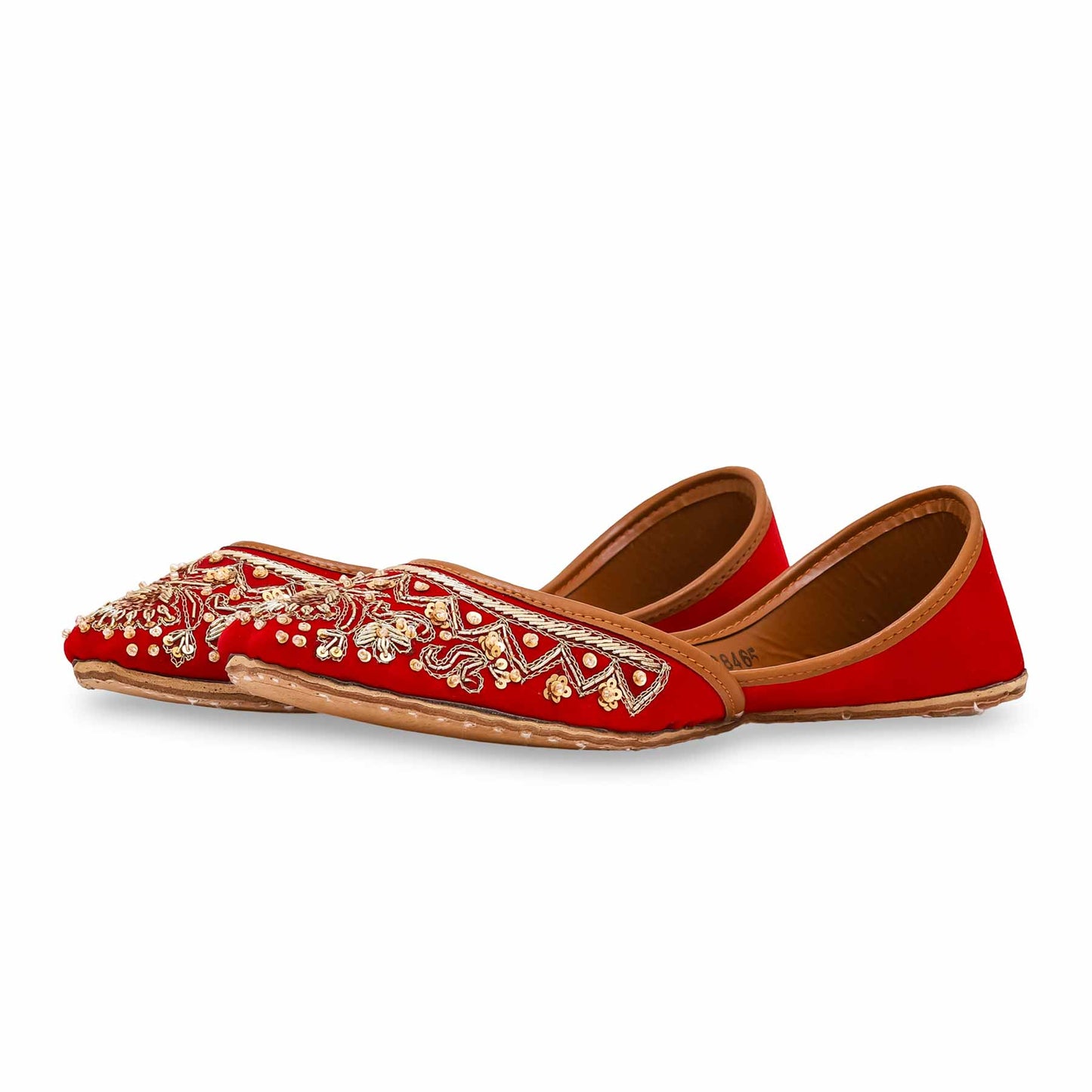Red Fancy Khussa For Ladies BM8465