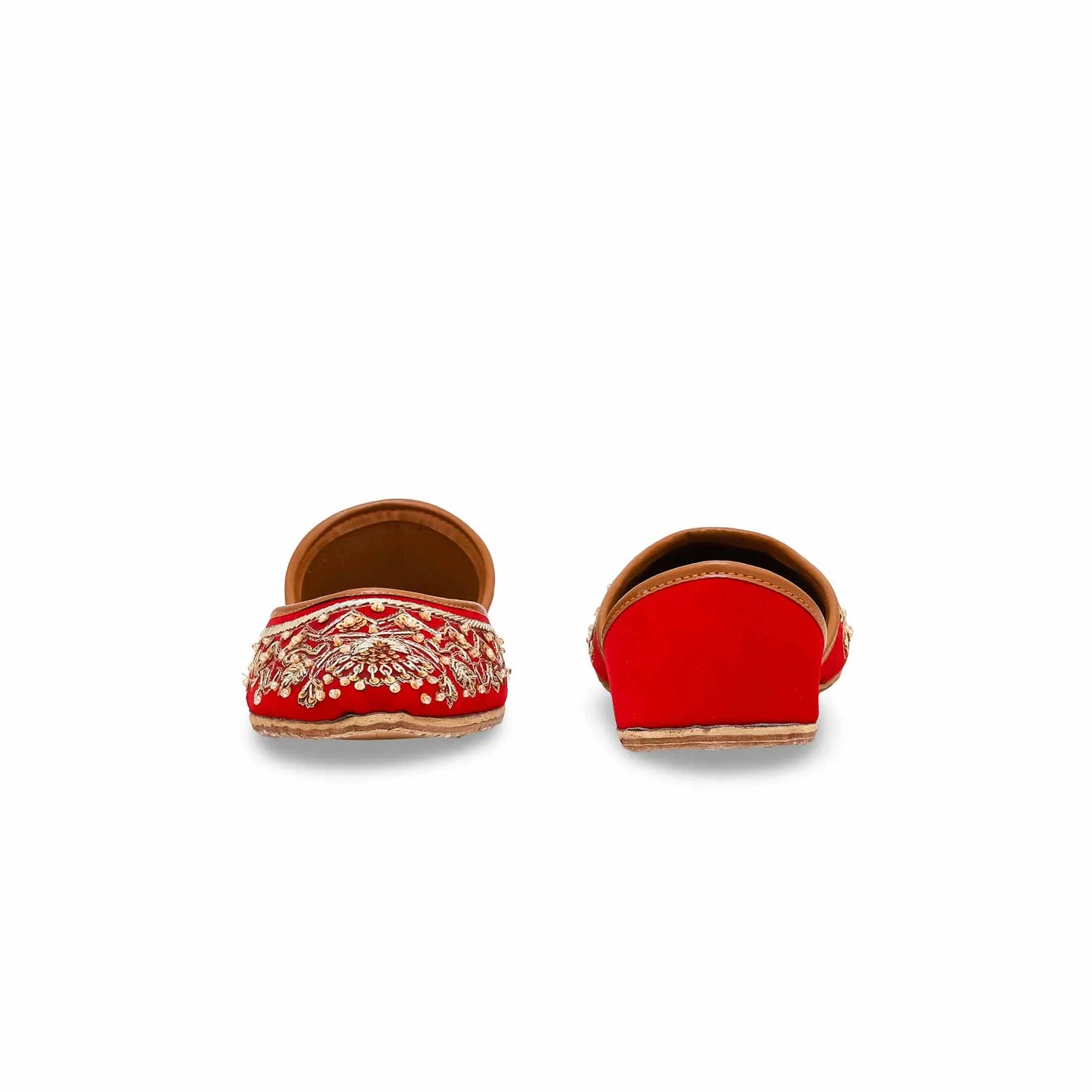 Red Fancy Khussa For Ladies BM8465