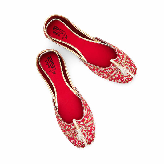 Maroon Fancy Khussa For Ladies BM8479