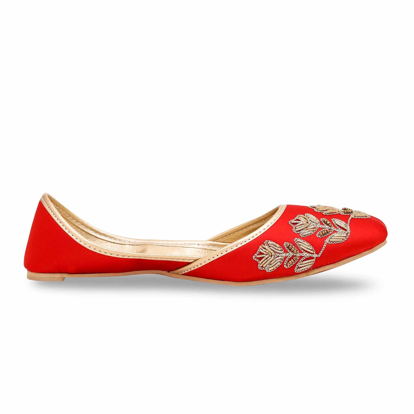 Red Fancy Khussa For Ladies BM8498