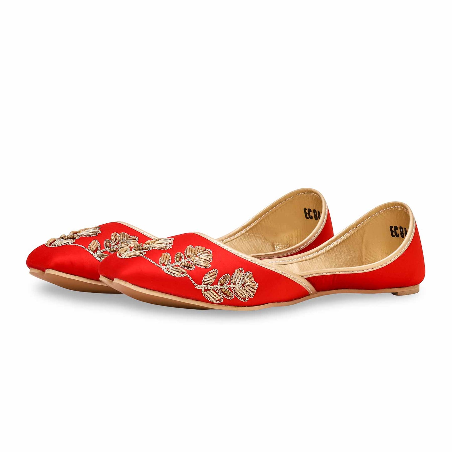 Red Fancy Khussa For Ladies BM8498