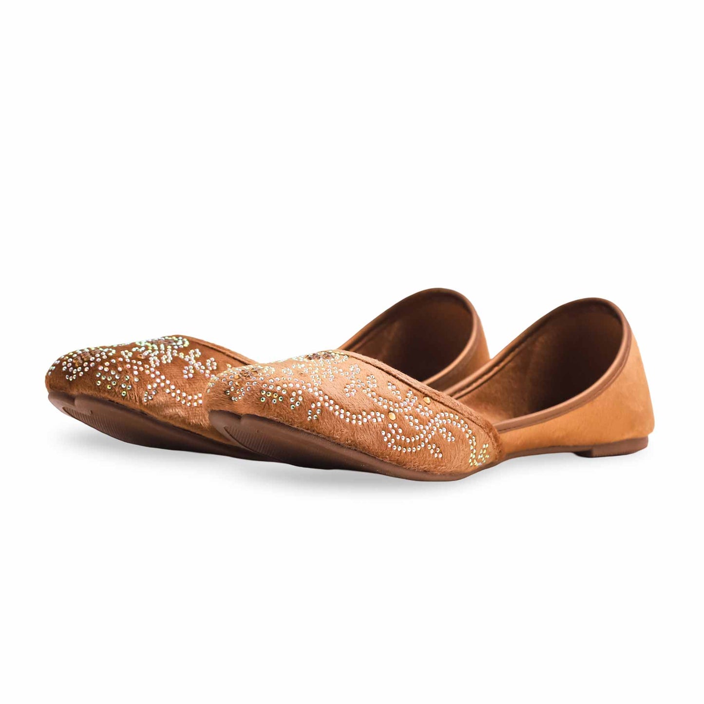 Brown Fancy Khussa For Ladies BM8505