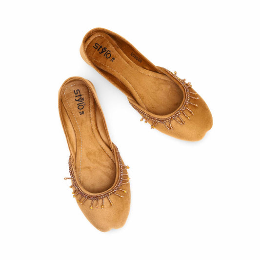 Brown Fancy Khussa For Ladies BM8509