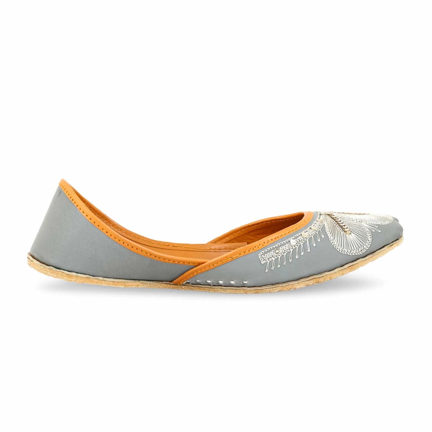 Grey Fancy Khussa For Ladies BM8515