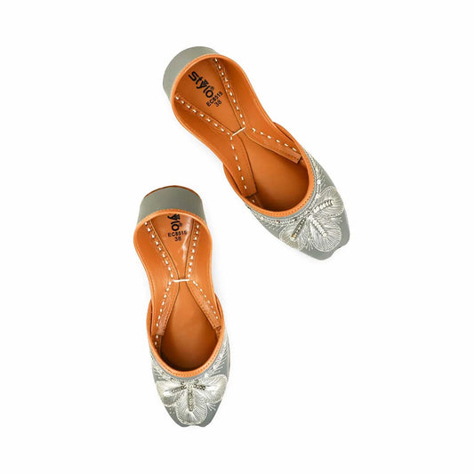 Grey Fancy Khussa For Ladies BM8515