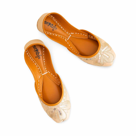 Fawn Formal Khussa For Ladies BM8515