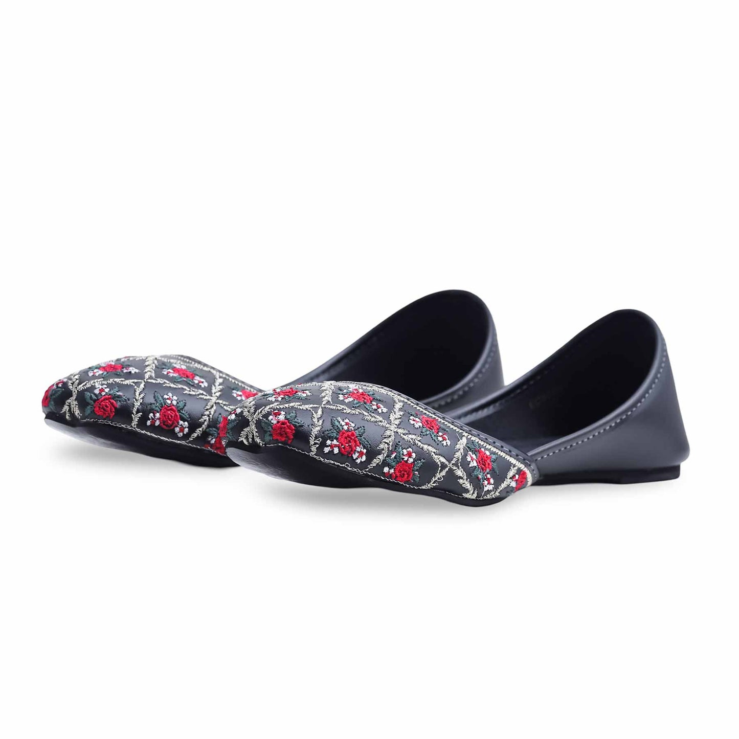 Black Fancy Khussa For Ladies BM8520