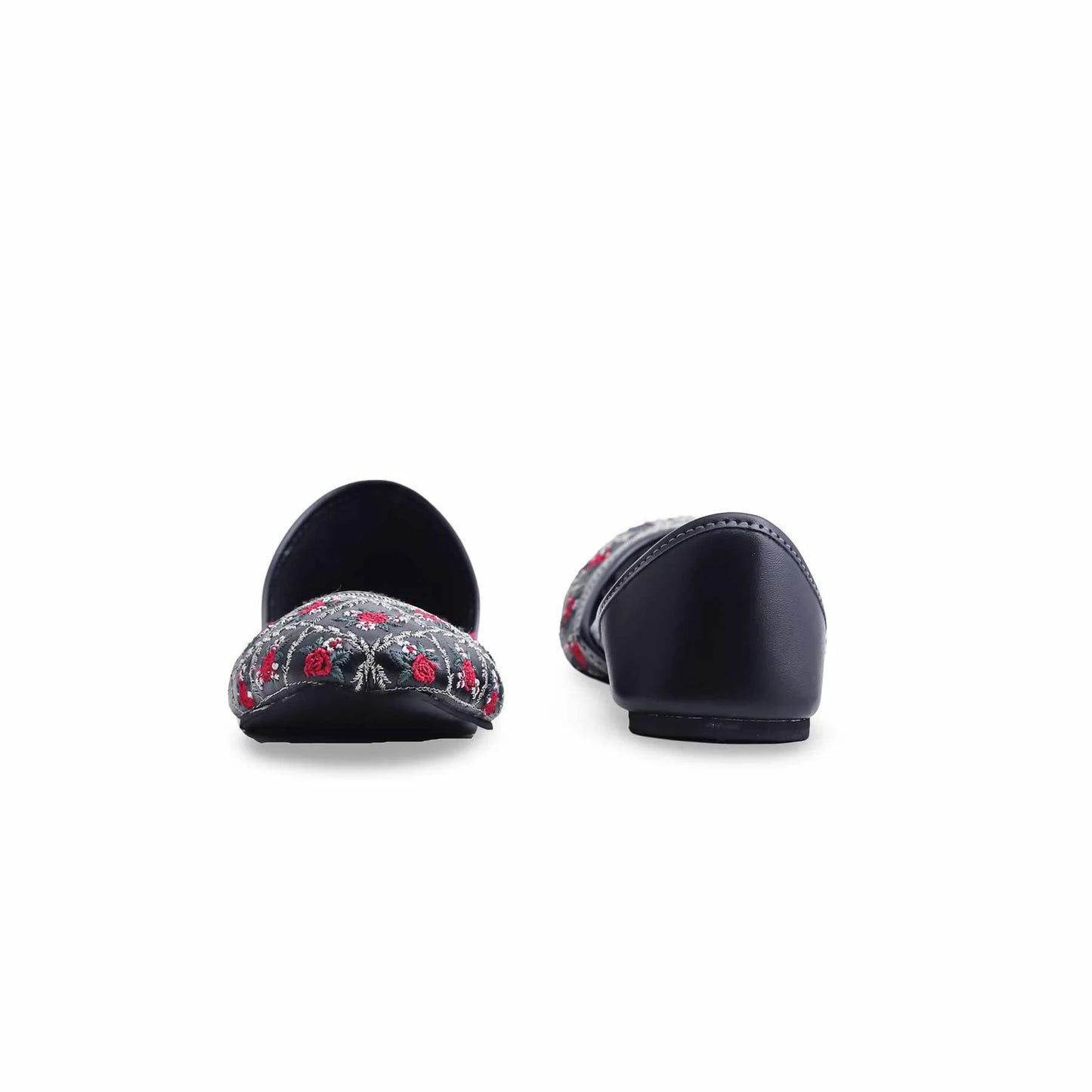 Black Fancy Khussa For Ladies BM8520