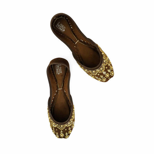 Brown Fancy Khussa For Ladies BM8534