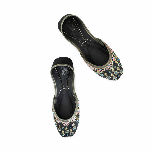 Grey Fancy Khussa For Ladies BM8534