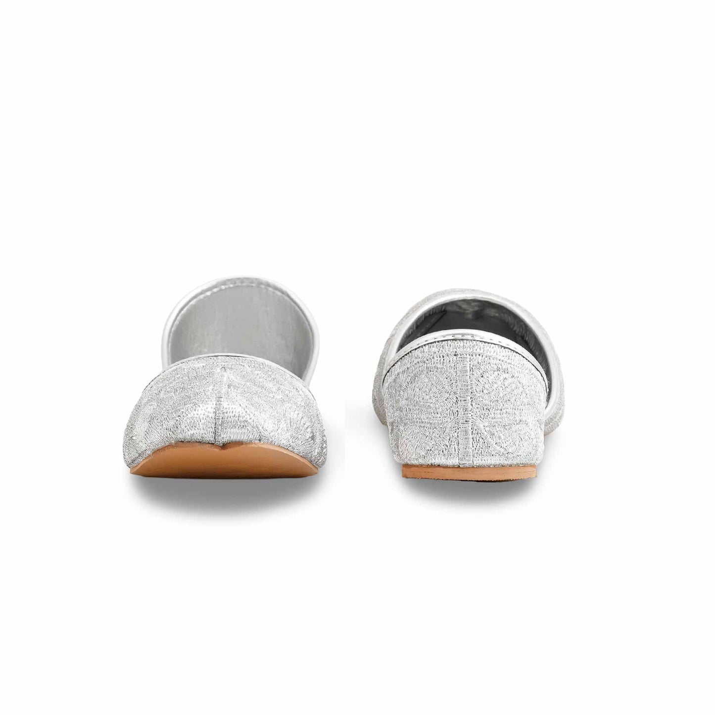 Silver Fancy Khussa For Ladies BM8572