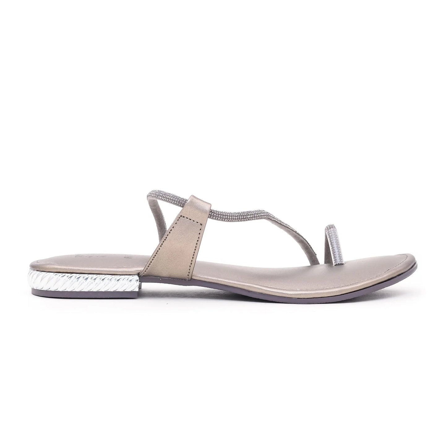 Grey Fancy Chappal For Ladies BM0586
