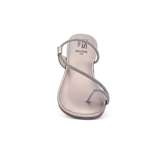 Grey Fancy Chappal For Ladies BM0586