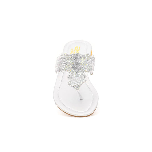 Silver Fancy Chappal For Ladies BM0611