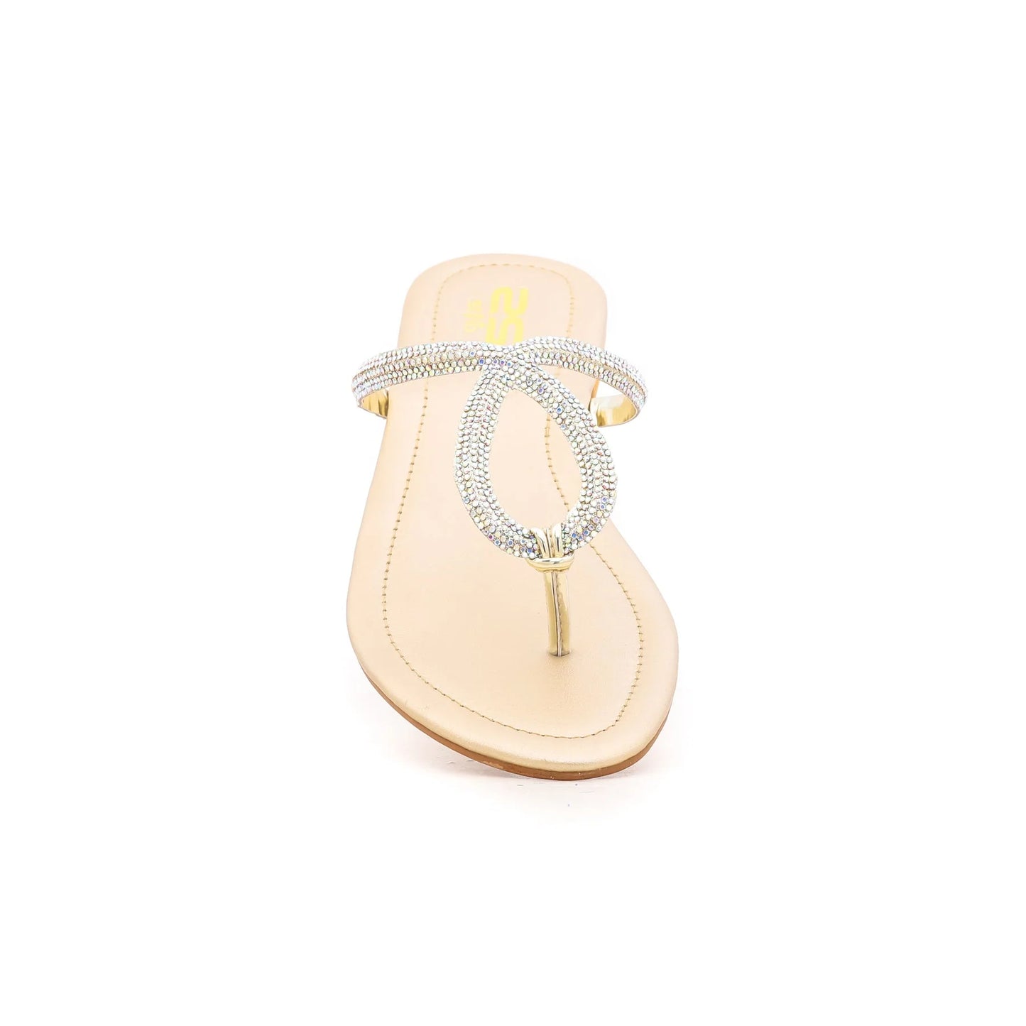 Golden Fancy Chappal For Ladies BM0612