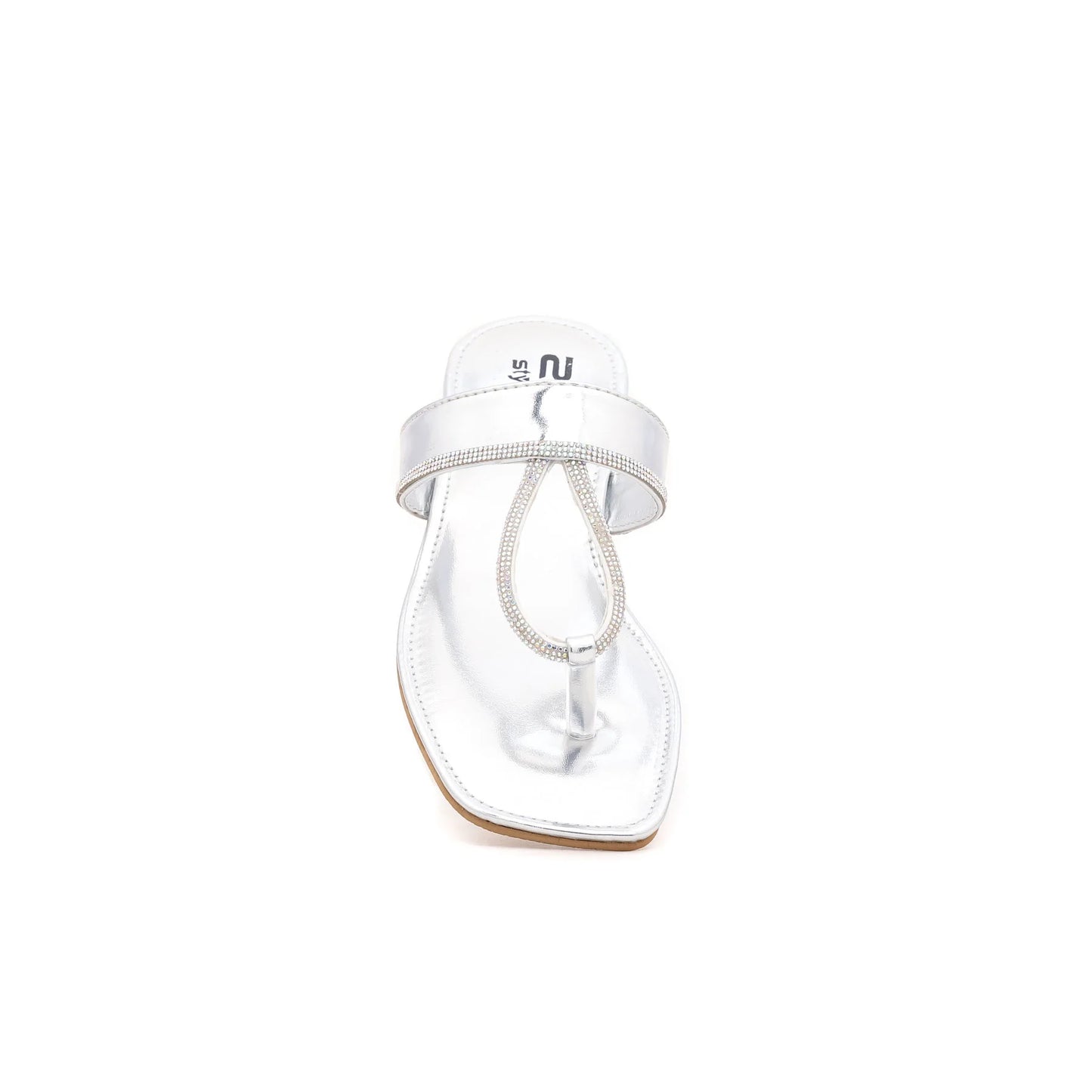 Silver Fancy Chappal For Ladies BM0633