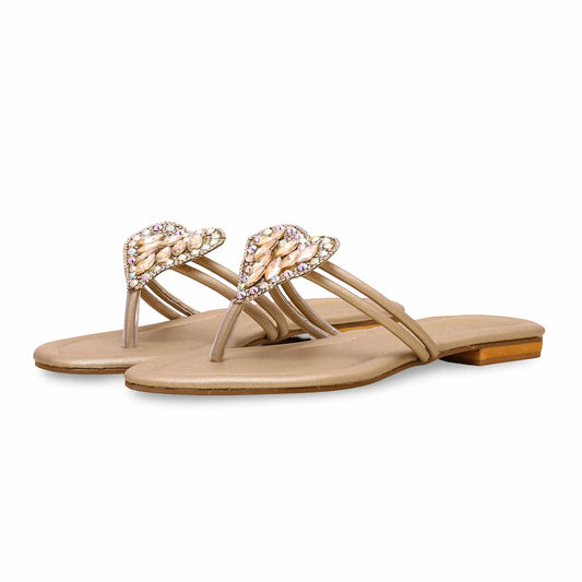 Golden Fancy Chappal BM0770