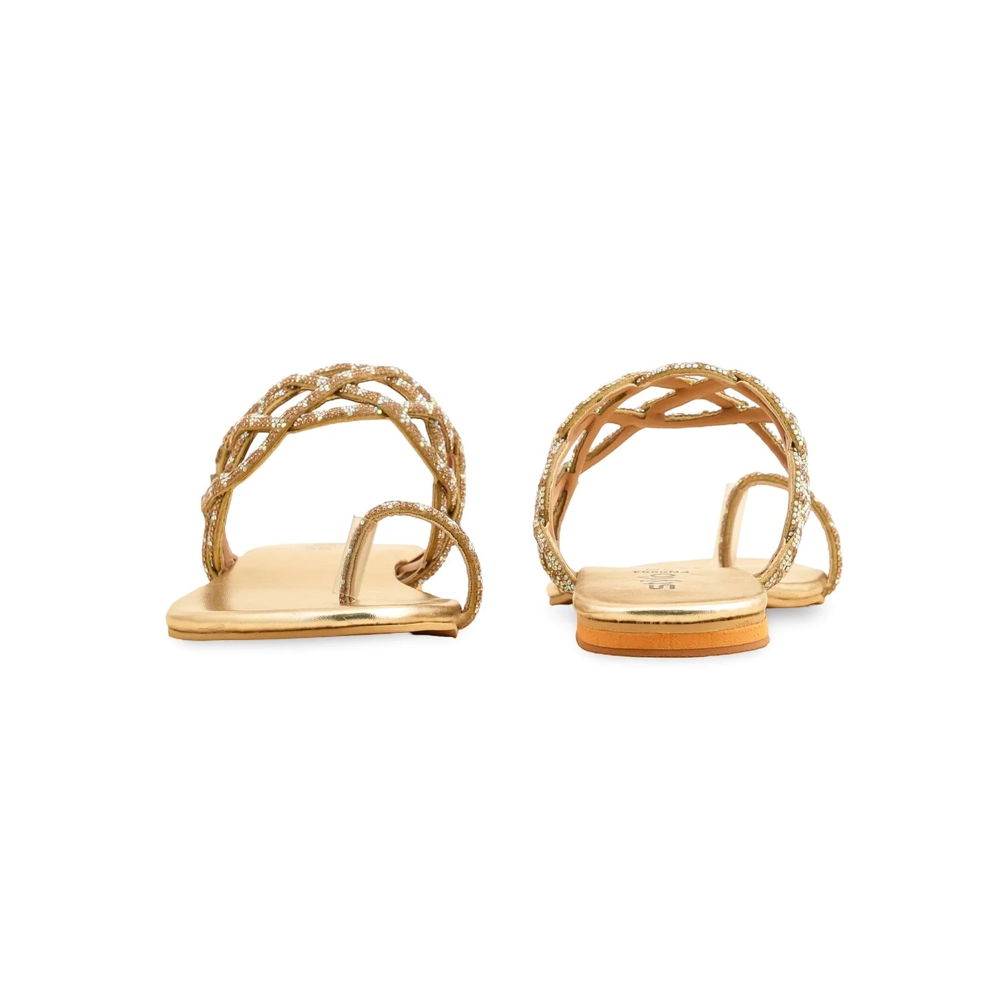 Golden Fancy Chappal For BM0804