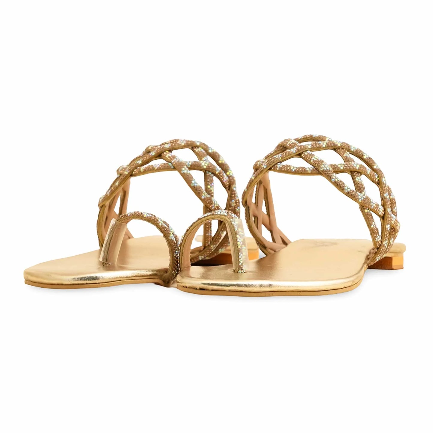 Golden Fancy Chappal For BM0804