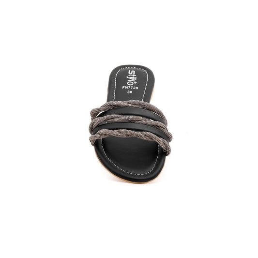 Black Fancy Slipper BM7720