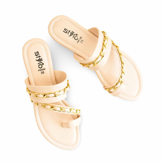 Fawn Formal Chappal For ladies BM0552