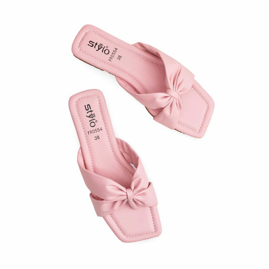 Pink Formal Chappal For Ladies BM0554