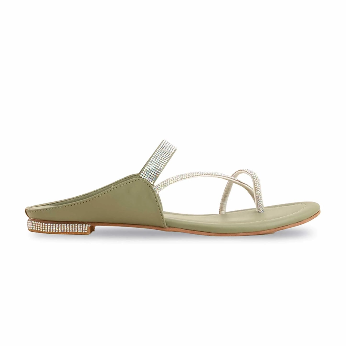 Olive Formal Chappal For Women BM0560